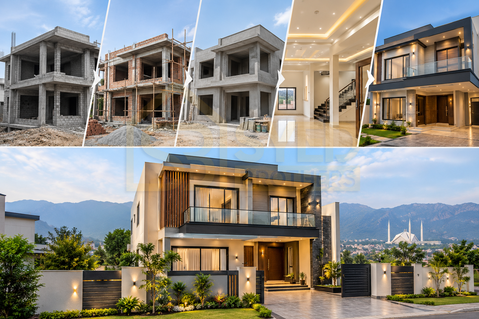 Grey Structure To Finishing Services In Islamabad